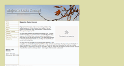 Desktop Screenshot of majesticoakskennel.com